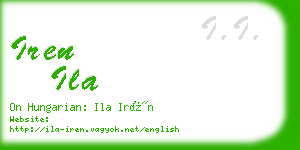 iren ila business card